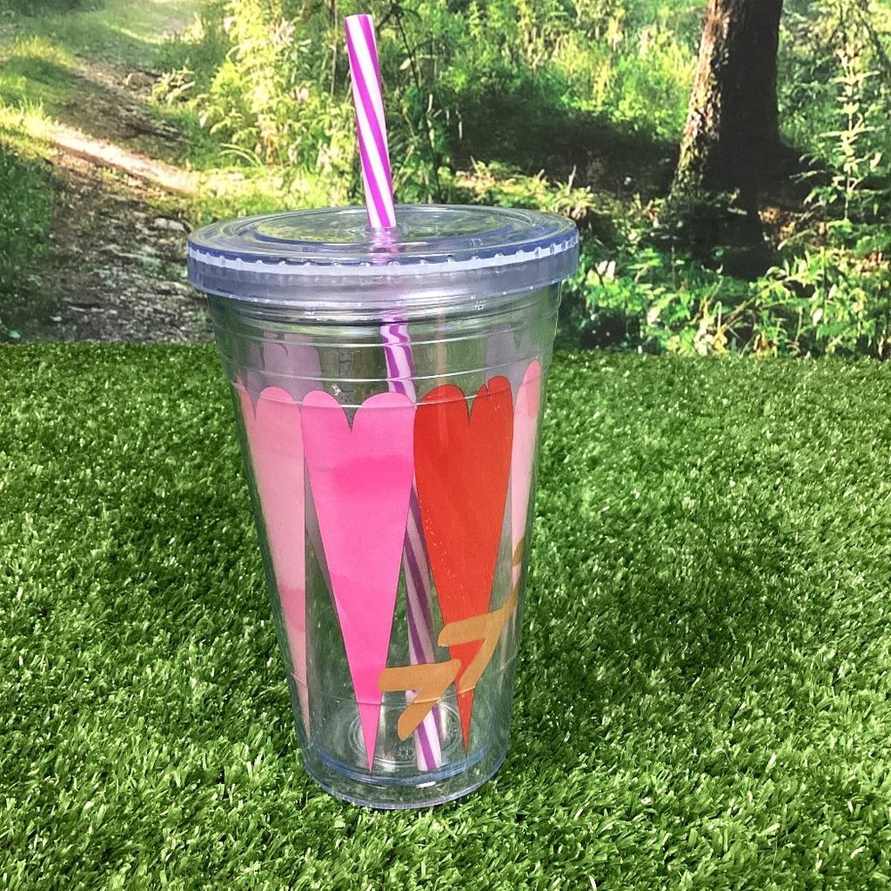 2019 Starbucks Painted Hearts Tumbler 16oz.